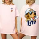 Miller Golden Dog Beer Tee: Funny 2-Sided Unisex T-Shirt & Hoodie 4 small thumbnail