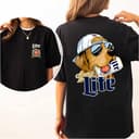 Miller Golden Dog Beer Tee: Funny 2-Sided Unisex T-Shirt & Hoodie 2 small thumbnail