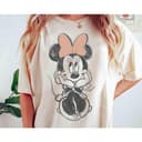 Minnie Mouse Vintage Sketch T-Shirt, Mickey Friends Magic Kingdom Gift 1 small thumbnail