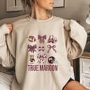 Mississippi State Bulldogs Football Coquette Sudadera, Vintage NCAA Unisex 1 small thumbnail