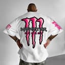 Monster Energy Pink Print Hoodie Casual Unisex Shirts Menswear Sweater Womenswear (Go up 1 to 2 sizes if you want a loose fit) 2 small thumbnail