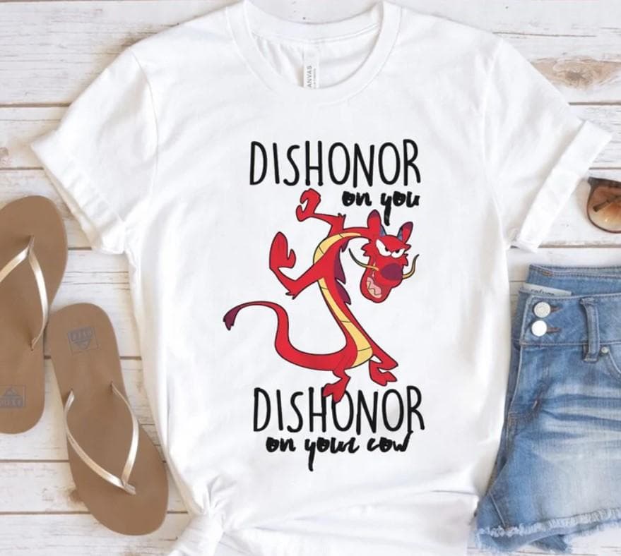 Mulan T-Shirt, Funny Mushu Dishonor On Your Cow Sweatshirt, Mushu Dragon Hoodie, WDW Matching Family Comfort Colors – image 3, Mulan Tee, Mulan Shirt, Mulan Sweatshirt, Mulan Hoodie, Mulan Clothes