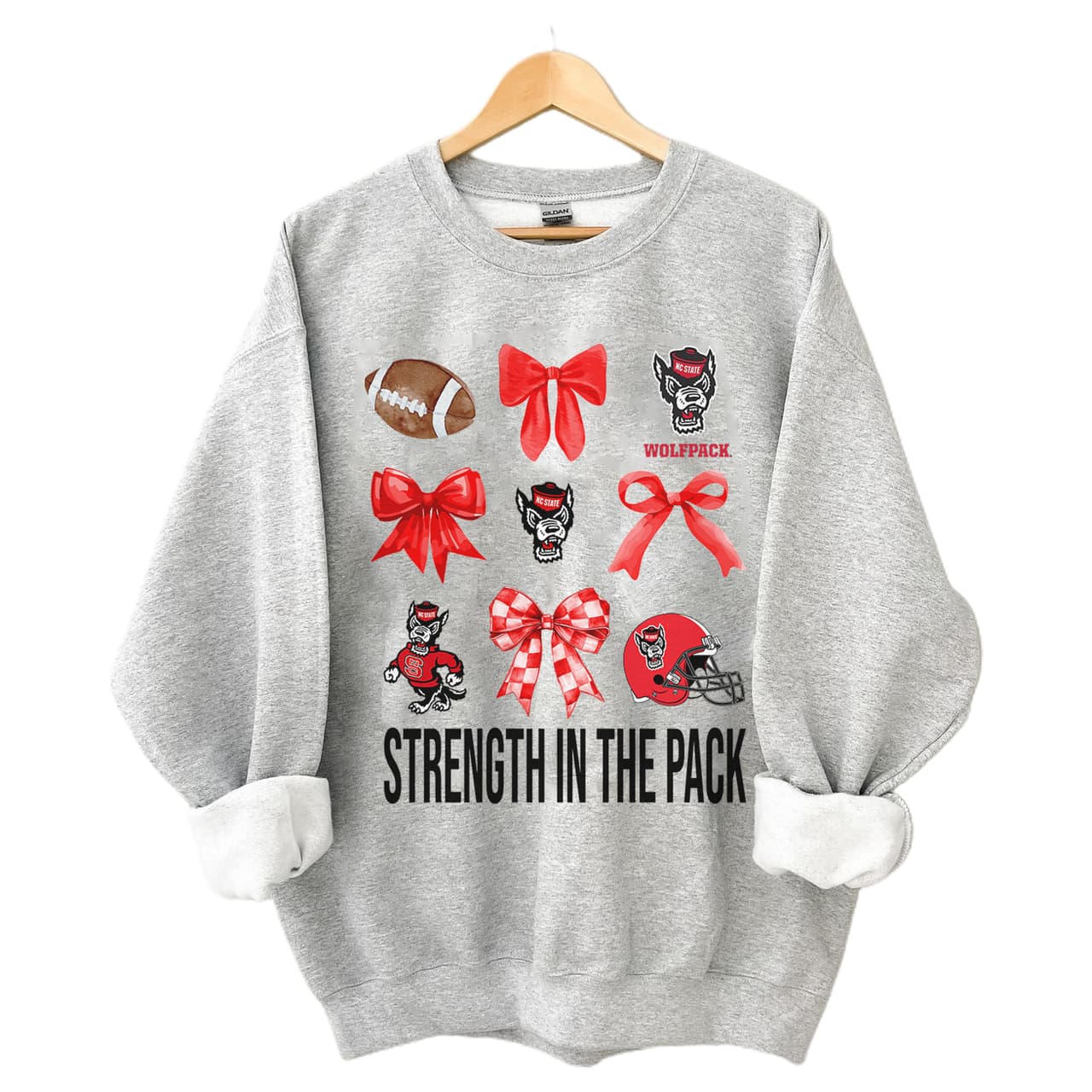 Sudadera Coquette Vintage Unisex NCAA de NC State Wolfpack Football – image 2, NC State Wolfpack Tee, NC State Wolfpack Merch, NC State Wolfpack Shirt, NC State Wolfpack Sweatshirt, NC State Wolfpack Hoodie, NC State Wolfpack Clothes
