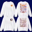 NCAA All Team Football Sudadera Blanca - Unisex Universitaria Doble Cara 1 small thumbnail
