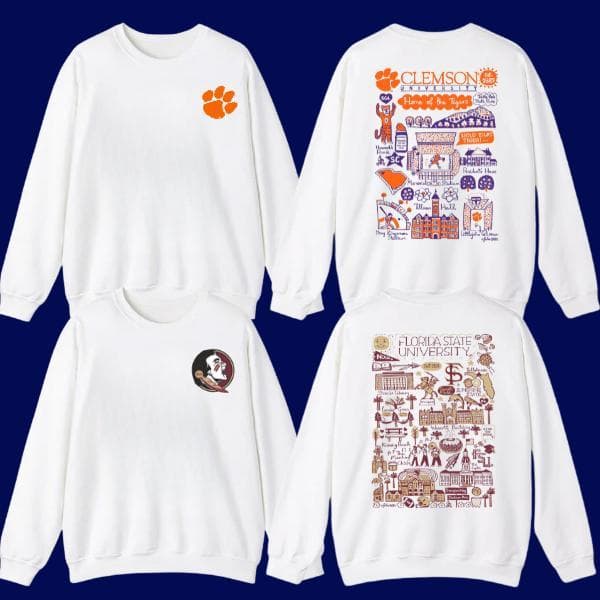 NCAA All Team Football Sudadera Blanca - Unisex Universitaria Doble Cara – image 1, Vintage College Tee, NCAA T-Shirt, Alabama Crimson Tide tshirt, Ohio State Buckeyes tshirt, Texas Longhorns tshirt, Georgia Bulldogs tshirt, Michigan Wolverines tshirt