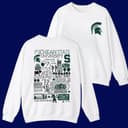 NCAA All Team Football Sudadera Blanca - Unisex Universitaria Doble Cara 3 small thumbnail