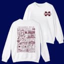 NCAA All Team Football Sudadera Blanca - Unisex Universitaria Doble Cara 4 small thumbnail