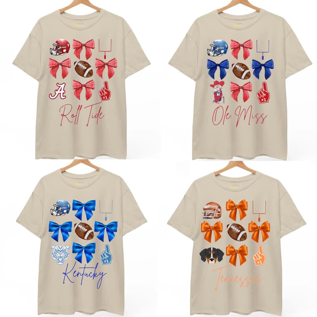 Camiseta de Día de Partido NCAA Universitaria - Georgia, Alabama, Ohio State – image 1, Vintage College Tee, NCAA T-Shirt, Alabama Crimson Tide tshirt, Ohio State Buckeyes tshirt, Texas Longhorns tshirt, Georgia Bulldogs tshirt, Michigan Wolverines tshirt