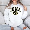 NCAA Iowa Hawkeyes Football 'Big Words' Camiseta Suéter Sudadera con Capucha Regalo 3 small thumbnail
