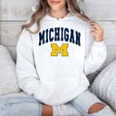 NCAA Michigan Wolverines Football Graphic T-Shirt Hoodie Sweater Regalo 3 small thumbnail