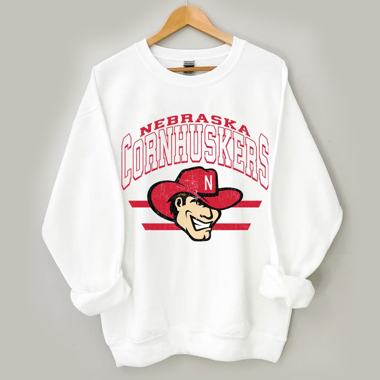 Nebraska Cornhuskers Vintage NCAA Football Sweatshirt - Unisex Fan Gift – image 3, Nebraska Cornhuskers Tee, Nebraska Cornhuskers Merch, Nebraska Cornhuskers Shirt, Nebraska Cornhuskers Sweatshirt, Nebraska Cornhuskers Hoodie, Nebraska Cornhuskers Clothes