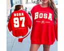 Nick Bosa 97 SF Football Sweatshirt, Hoodie & Comfort Colors Shirt 1 small thumbnail