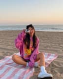 Nirvana Smile Face Sweatshirt, Preppy Sweatshirt, 90's sweatshirt, Nirvana Sweatshirt, Hot Pink Nirvana Sweater, Sweatshirt, Hoodie 3 small thumbnail