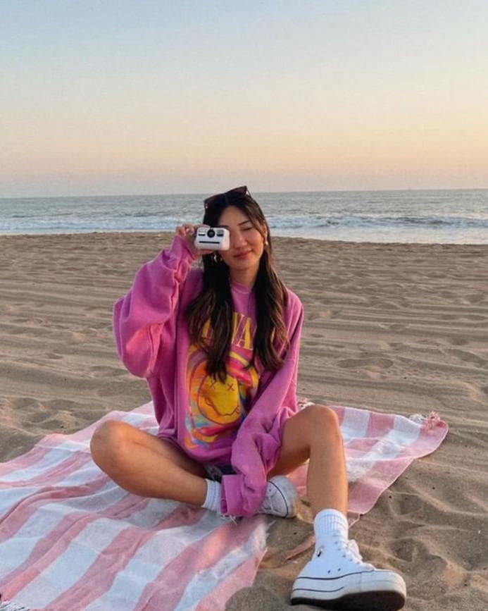 Nirvana Smile Face Sweatshirt, Preppy Sweatshirt, 90's sweatshirt, Nirvana Sweatshirt, Hot Pink Nirvana Sweater, Sweatshirt, Hoodie – image 3, Nirvana Smile Face Tee, nirvana shirt, nirvana tee shirt, shirt nirvana, nirvana t shirt, nirvana tshirt, nirvana band tee