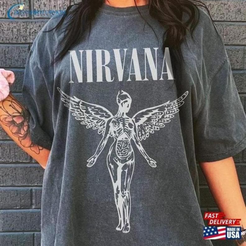 Nirvana Unisex T-Shirt, Vintage 90s Rock Band Album Tee, Sweatshirt & Hoodie – image 1, Nirvana Smile Face Tee, nirvana shirt, nirvana tee shirt, shirt nirvana, nirvana t shirt, nirvana tshirt, nirvana band tee