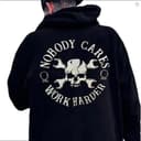 Nobody Cares Work Harder Skull & Wrench T-Shirt - Car Lovers Cotton 1 small thumbnail