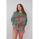 North Pole Rodeo Sudadera UNISEX Cowboy Santa Crewneck Vintage Country Christmas Shirt Western Santa Claus Groovy Festive Hoodie 2 small thumbnail