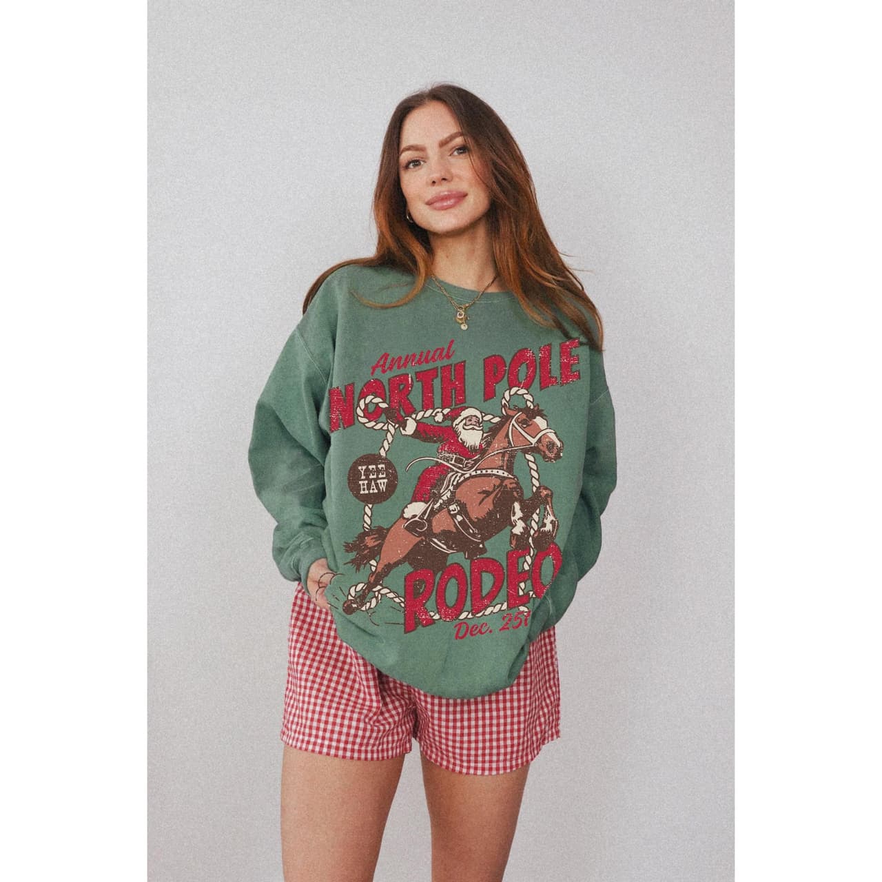 North Pole Rodeo Sudadera UNISEX Cowboy Santa Crewneck Vintage Country Christmas Shirt Western Santa Claus Groovy Festive Hoodie – image 2, North Pole Rodeo Tee, christmas tees, christmas pullover ugly, ugly xmas sweatshirt, ugly sweatshirt christmas, christmas sweatshirt ugly, ugly christmas sweatshirt men