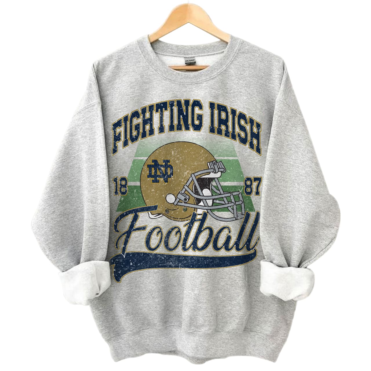 Notre Dame Fighting Irish Fútbol Americano NCAA Sudadera, University Of Notre Dame Unisex Vintage Fútbol Americano NCAA Sudadera – image 1, Notre Dame Fighting Irish Tee, notre dame fighting irish shirt. notre dame fighting irish sweatshirt, notre dame fighting irish hoodie