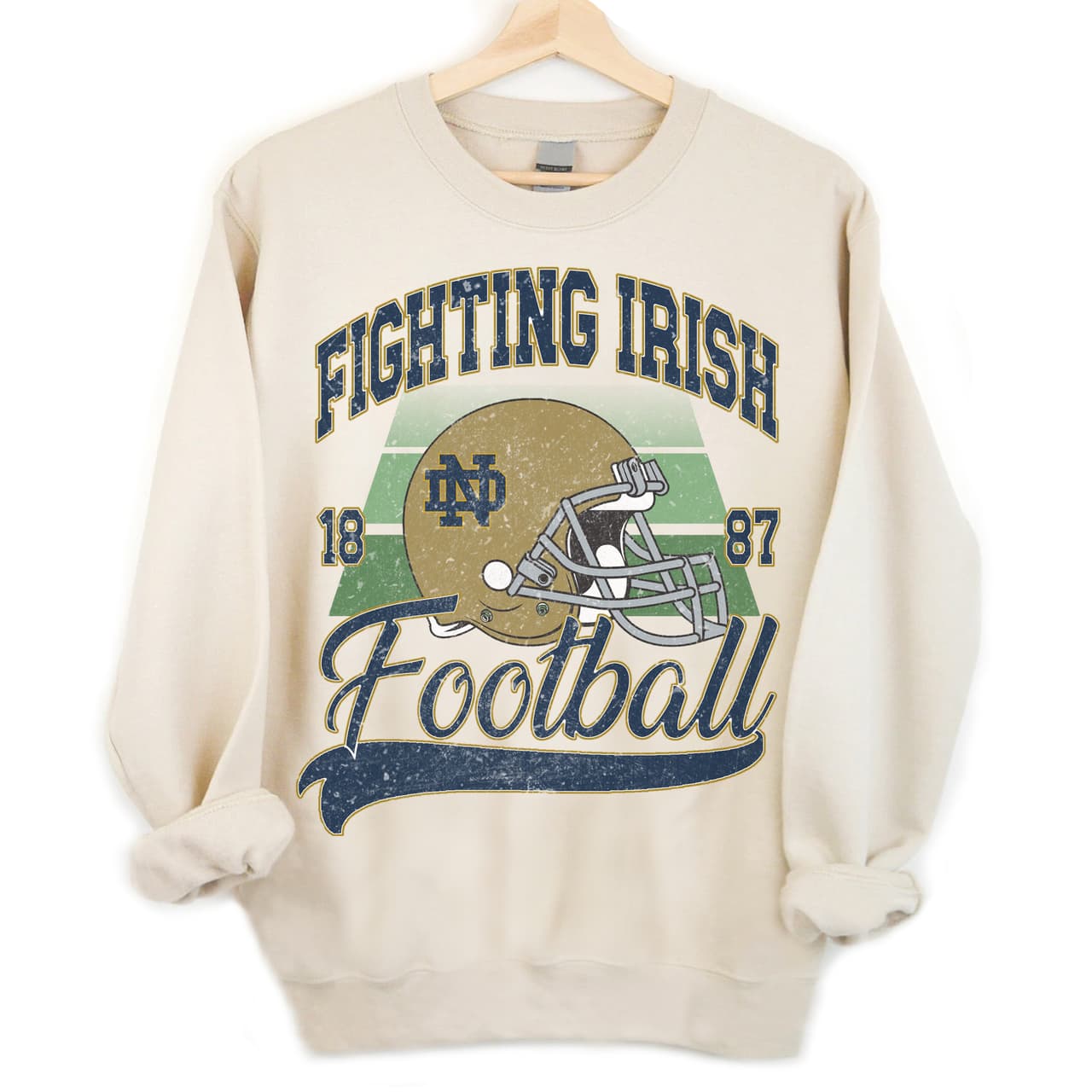 Notre Dame Fighting Irish Fútbol Americano NCAA Sudadera, University Of Notre Dame Unisex Vintage Fútbol Americano NCAA Sudadera – image 3, Notre Dame Fighting Irish Tee, notre dame fighting irish shirt. notre dame fighting irish sweatshirt, notre dame fighting irish hoodie