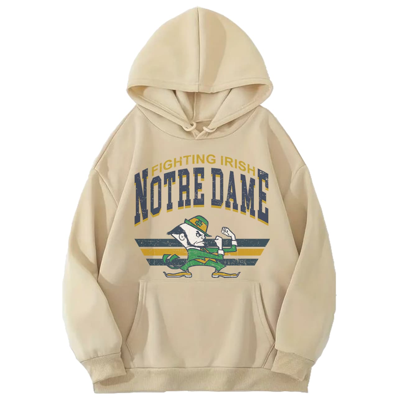 Sudadera con Capucha Vintage NCAA Notre Dame Fighting Irish Fútbol - Regalo Unisex – image 2, Notre Dame Fighting Irish Tee, notre dame fighting irish shirt. notre dame fighting irish sweatshirt, notre dame fighting irish hoodie