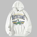 Sudadera con Capucha Vintage NCAA Notre Dame Fighting Irish Fútbol - Regalo Unisex 3 small thumbnail