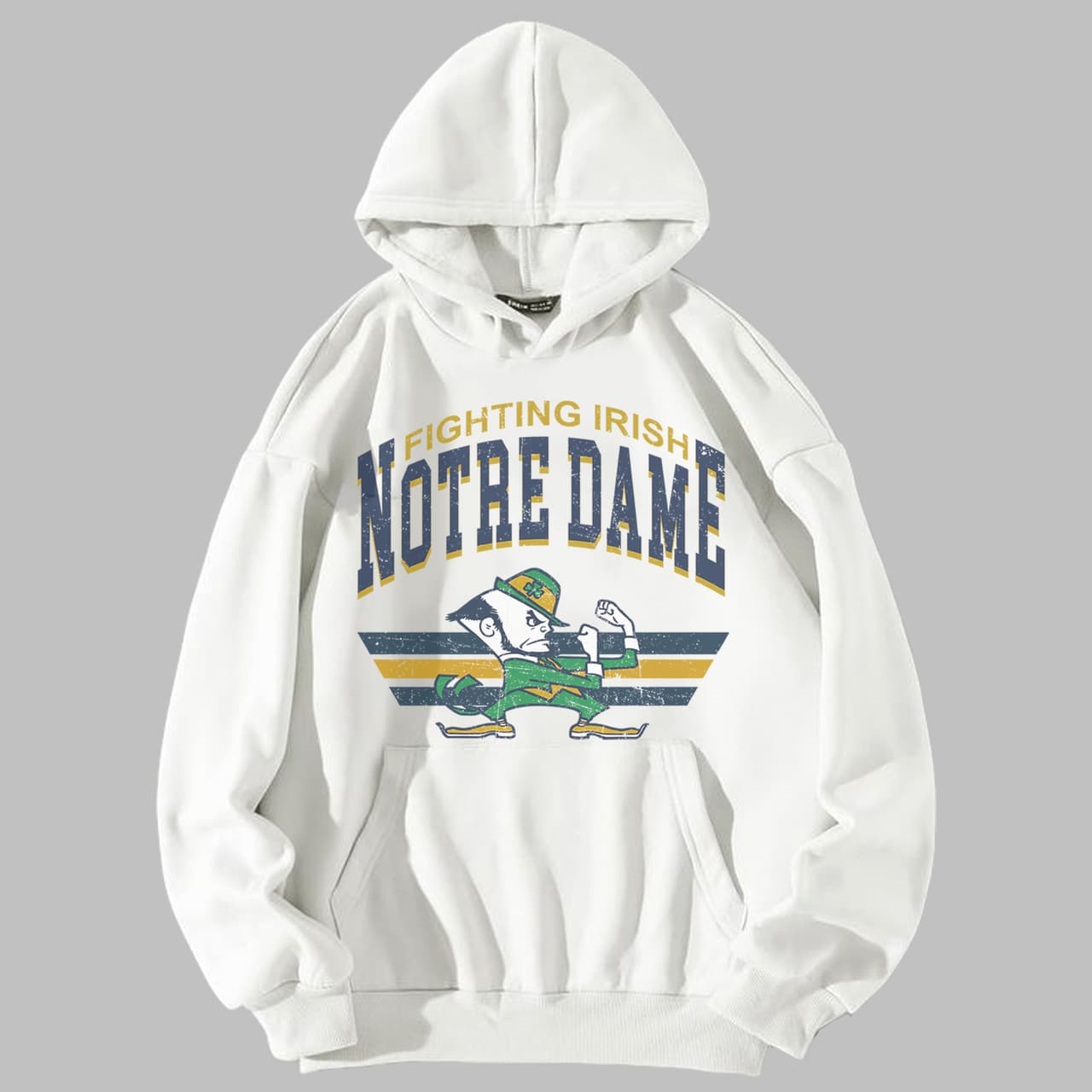 Sudadera con Capucha Vintage NCAA Notre Dame Fighting Irish Fútbol - Regalo Unisex – image 3, Notre Dame Fighting Irish Tee, notre dame fighting irish shirt. notre dame fighting irish sweatshirt, notre dame fighting irish hoodie