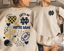 Notre Dame Vintage NCAA Día de Juego Football Crewneck Sweatshirt Unisex 1 small thumbnail