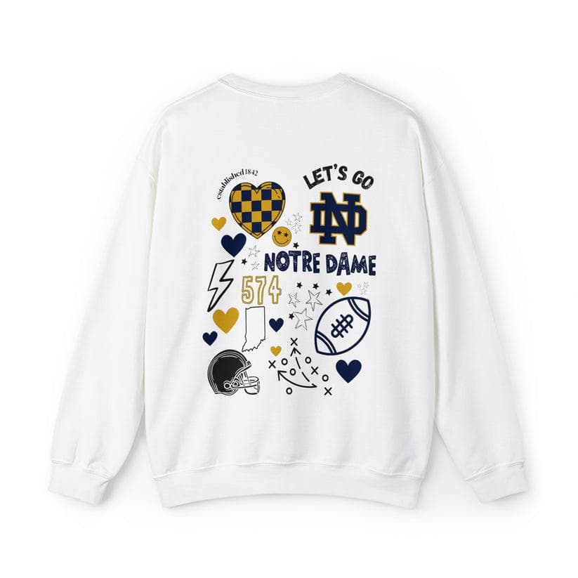 Notre Dame Vintage NCAA Día de Juego Football Crewneck Sweatshirt Unisex – image 3, Notre Dame Fighting Irish Tee, Notre Dame Fighting Irish Merch, Notre Dame Fighting Irish Shirt, Notre Dame Fighting Irish Sweatshirt, Notre Dame Fighting Irish Hoodie, Notre Dame Fighting Irish Clothes