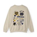 Notre Dame Vintage NCAA Día de Juego Football Crewneck Sweatshirt Unisex 4 small thumbnail