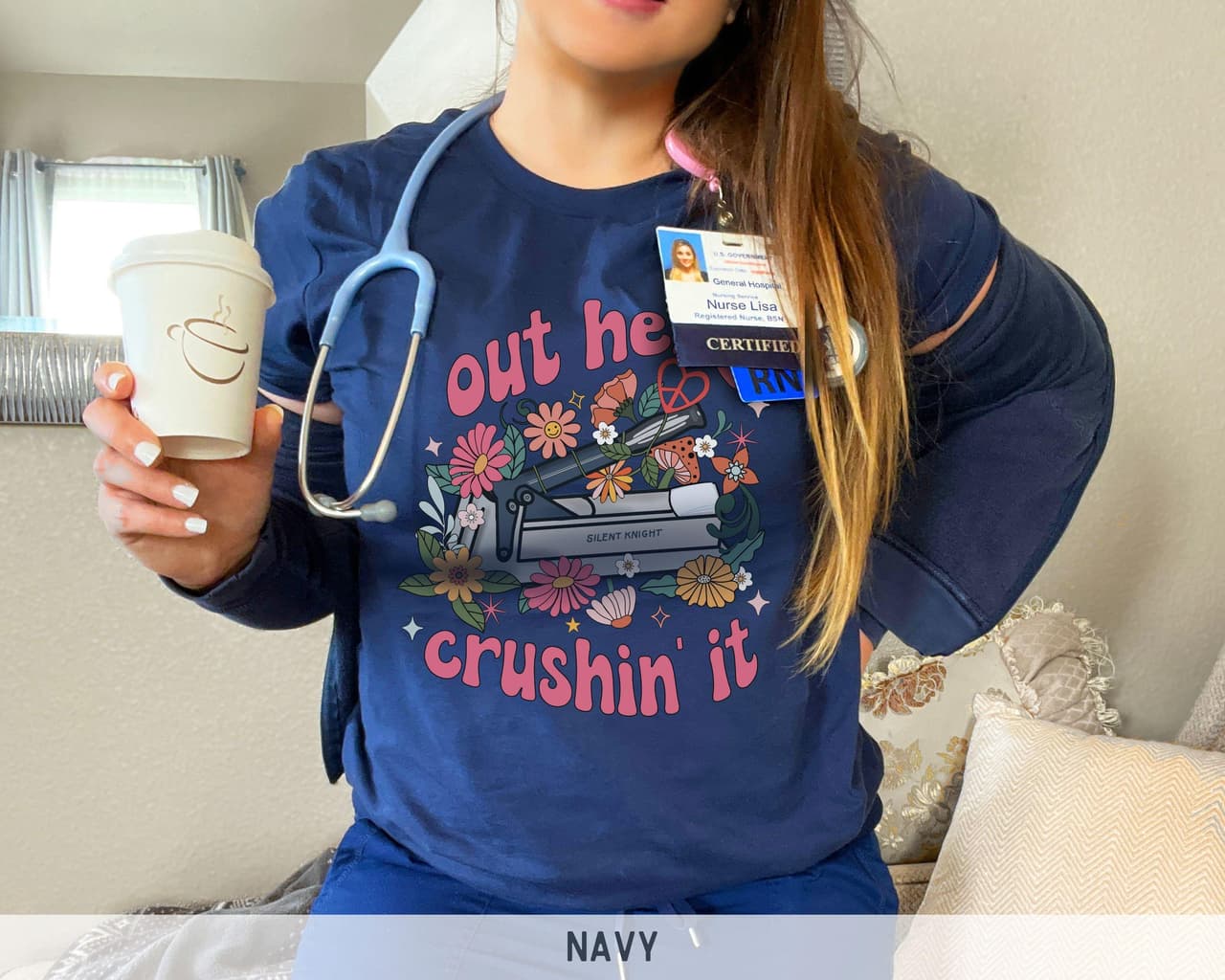 Nurse & Med Tech Shirts, Hoodies: LPN, LTC, SNF, Funny, Floral – image 3, Nurse Tee, Nurse Merch, Nurse Shirt, Nurse Sweatshirt, Nurse Hoodie, Nurse Clothes