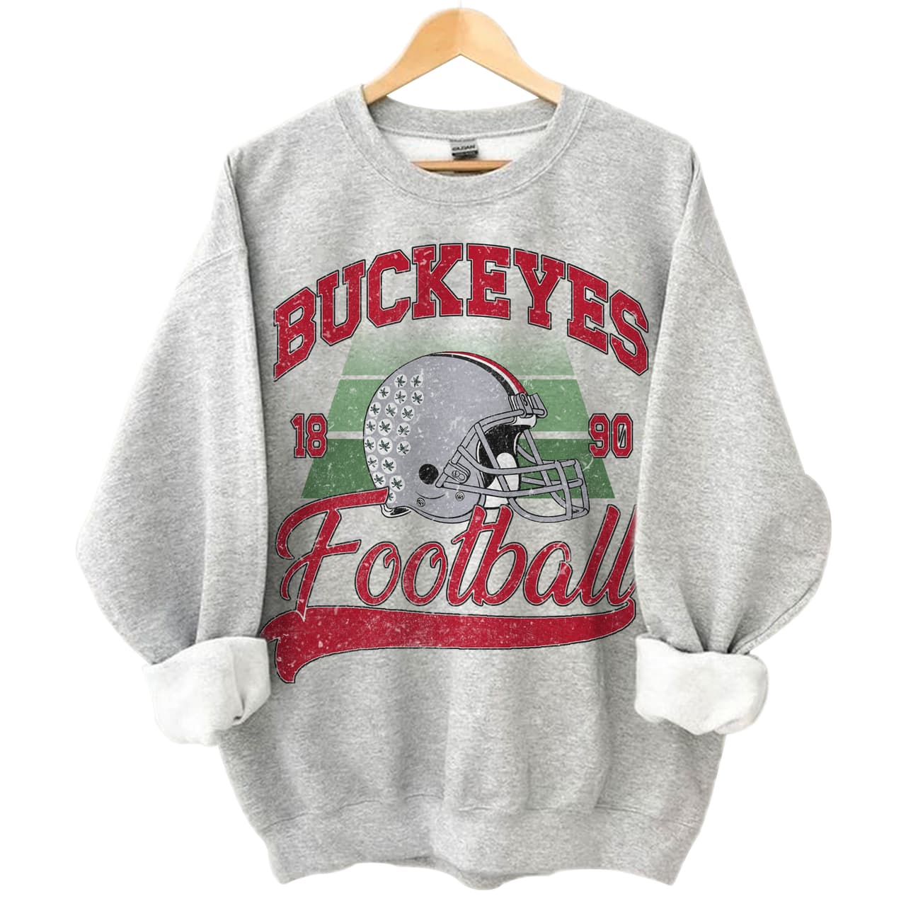 Sudadera Ohio State Buckeyes Football NCAA - Unisex Vintage – image 1, Ohio State Buckeyes Tee, ohio state buckeyes shirt, ohio state buckeyes tshirt, ohio state buckeyes sweatshirt, ohio state buckeyes hoodie