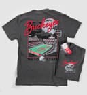 Ohio State Buckeyes Script Night Scene: Camiseta, Hoodie, Sudadera Charcoal 1 small thumbnail