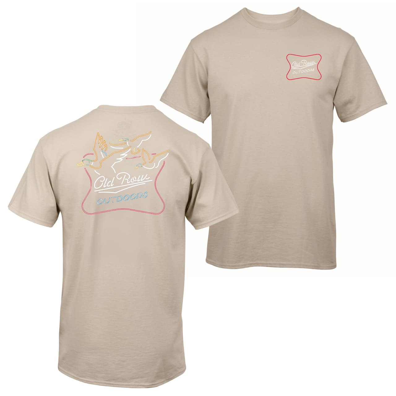 Old Row Outdoors Neon Duck Graphic Cotton Unisex T-Shirt - 2 Sided – image 3, Old Row Tee, Old Row Merch, Old Row Shirt, Old Row Sweatshirt, Old Row Hoodie, Old Row Clothes