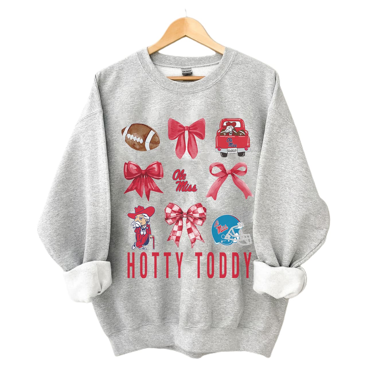 Sudadera Pulóver Unisex Ole Miss Rebels Football Coquette Vintage NCAA – image 2, Ole Miss Rebels Tee, Ole Miss Rebels Shirt, Ole Miss Rebels Sweatshirt, Ole Miss Rebels Hoodie