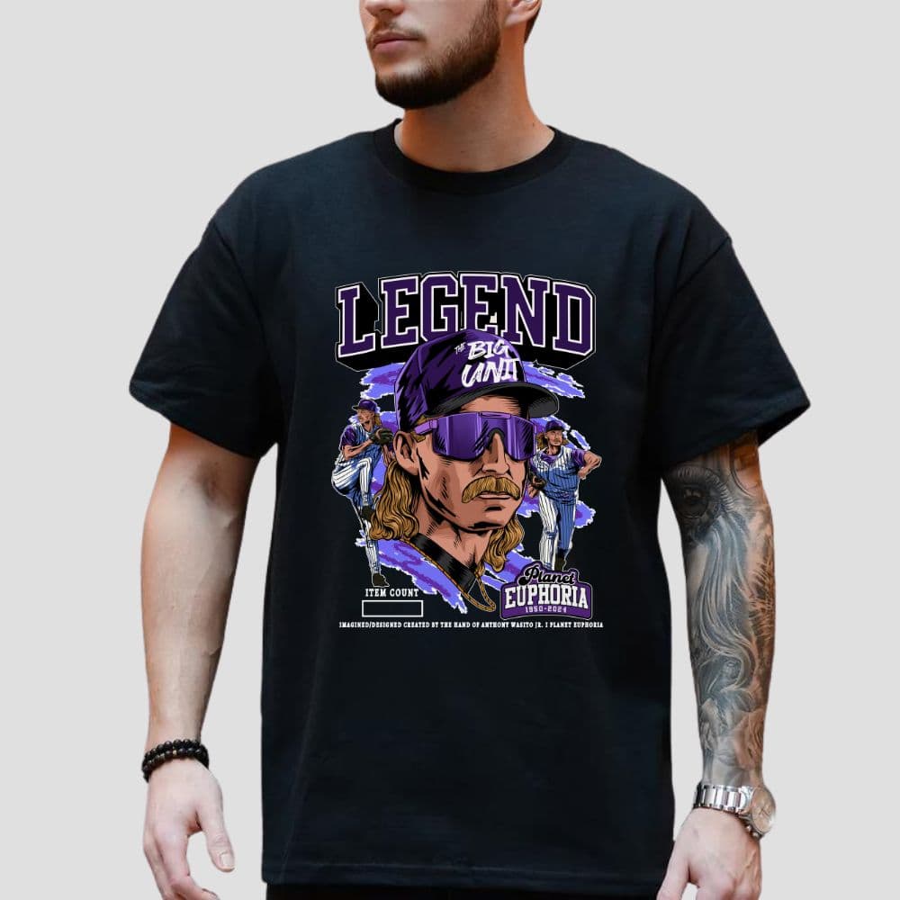 Camiseta PE Limited Randy Johnson The Big Unit Vintage Béisbol 90s – image 3, Randy Johnson Tee, Randy Johnson Merch, Randy Johnson Shirt, Randy Johnson Sweatshirt, Randy Johnson Hoodie, Randy Johnson Clothes