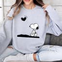 Peanuts Snoopy Heart Sweatshirt Hoodie | Cute Dog Lover Comfort Colors 1 small thumbnail
