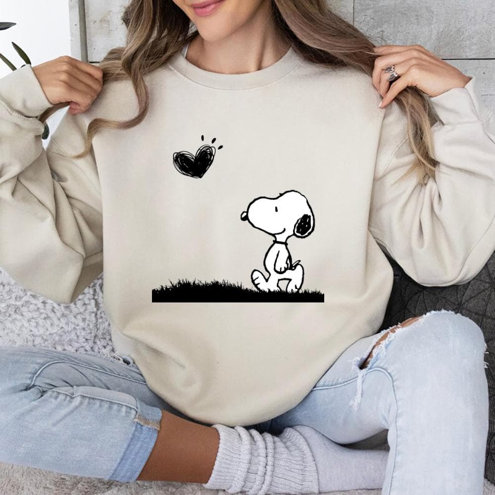 Peanuts Snoopy Heart Sweatshirt Hoodie | Cute Dog Lover Comfort Colors – image 4, Peanuts Snoopy Heart Tee, Peanuts Snoopy Heart Merch, Peanuts Snoopy Heart Shirt, Peanuts Snoopy Heart Sweatshirt, Peanuts Snoopy Heart Hoodie, Peanuts Snoopy Heart Clothes