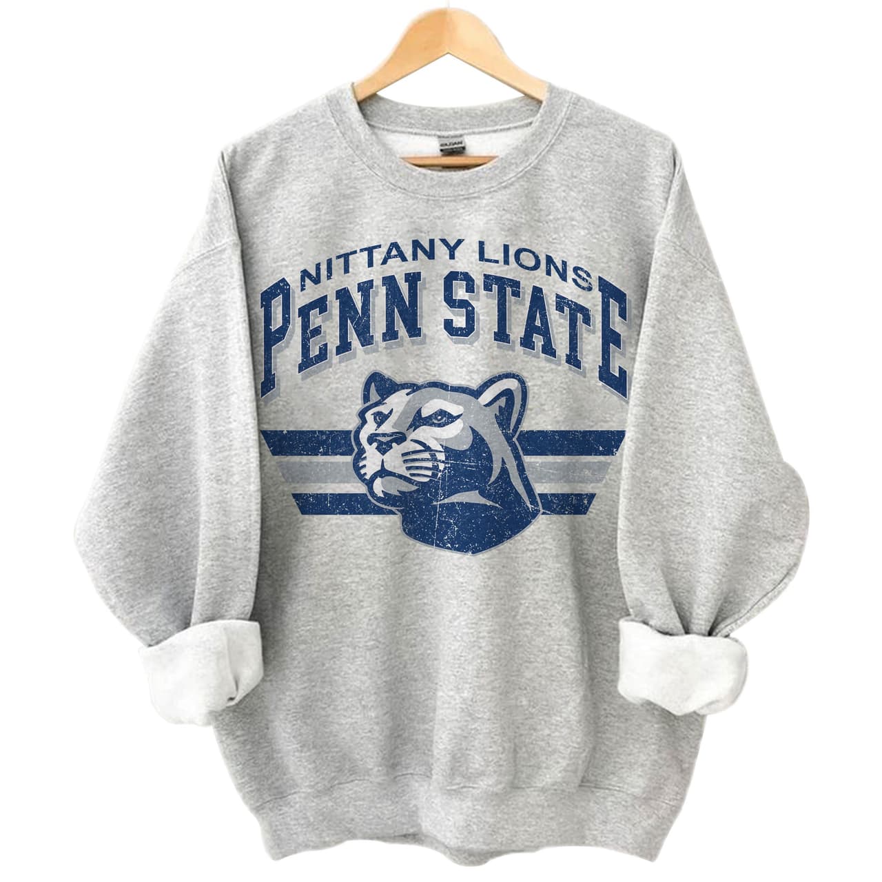 Penn State Nittany Lions NCAA Vintage Football Sweatshirt | Unisex Cotton – image 1, Penn State Nittany Lions Tee, Penn State Nittany Lions shirt, penn state shirt, Penn State Nittany Lions sweatshirt, Penn State Nittany Lions hoodie