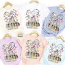 Personalized Watercolor Princess Shirts for Magic Kingdom 2025 Trip 1 small thumbnail