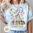 Personalized Watercolor Princess Shirts for Magic Kingdom 2025 Trip 3 small thumbnail