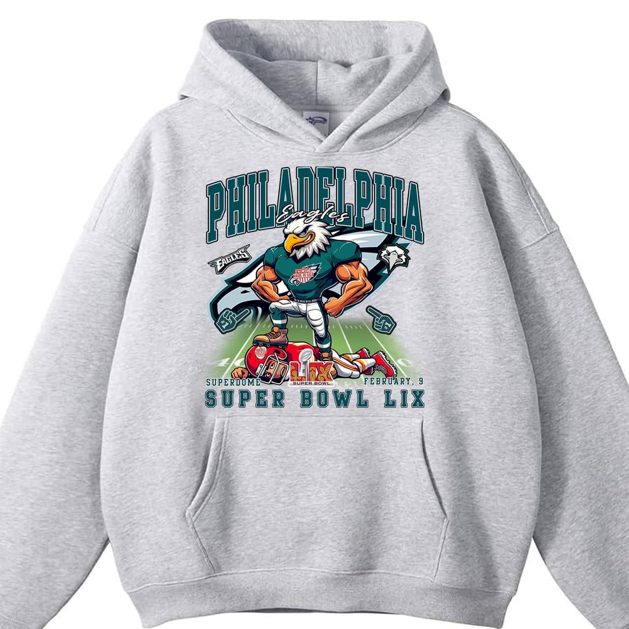 Philadelphia Eagles Campeones del Super Bowl LIX 2025, Ropa Vintage Unisex: Hoodie, Camiseta, Crewneck, Sudadera, Regalo de Algodón para Fanáticos – image 4, Philadelphia Eagles Tee, jalen hurts shirsey, philadelphia eagles merch, eagles sweatshirt, philadelphia eagles sweatshirt, eagles hooded sweatshirt, eagles shirt