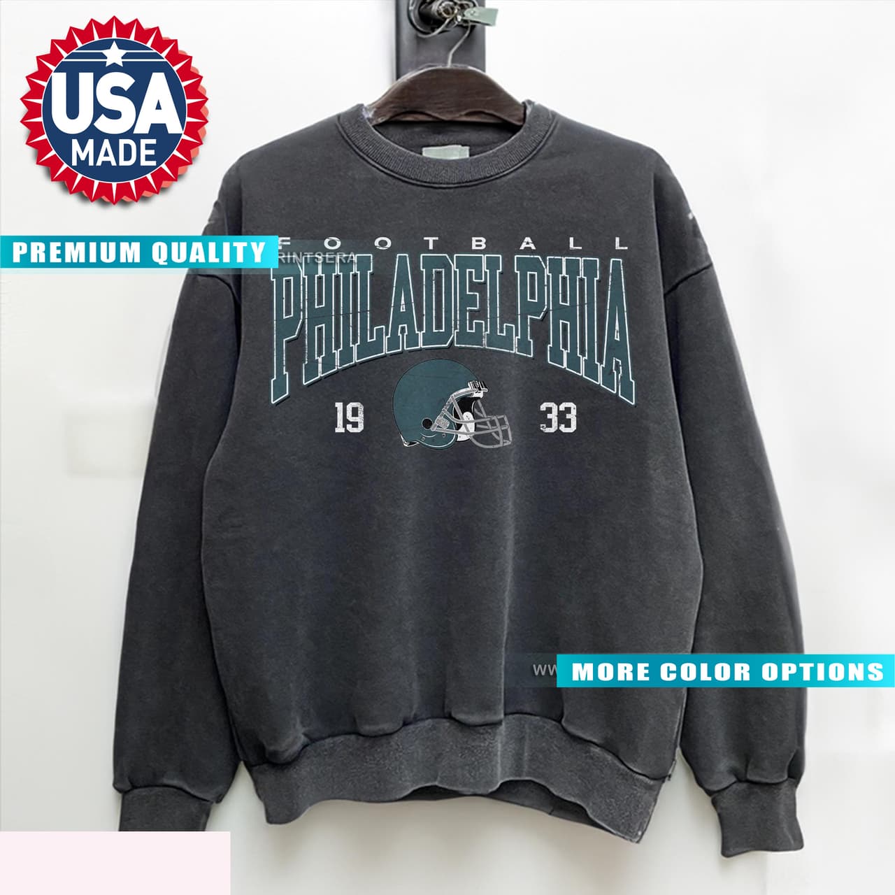 Philadelphia Football Vintage Style Sweatshirt, Philadelphia Football Tshirt, Football Tshirt, Philadelphia Retro Crewneck 3RX6Q – image 1, Philadelphia Eagles Tee, jalen hurts shirsey, philadelphia eagles merch, eagles sweatshirt, philadelphia eagles sweatshirt, eagles hooded sweatshirt, eagles shirt