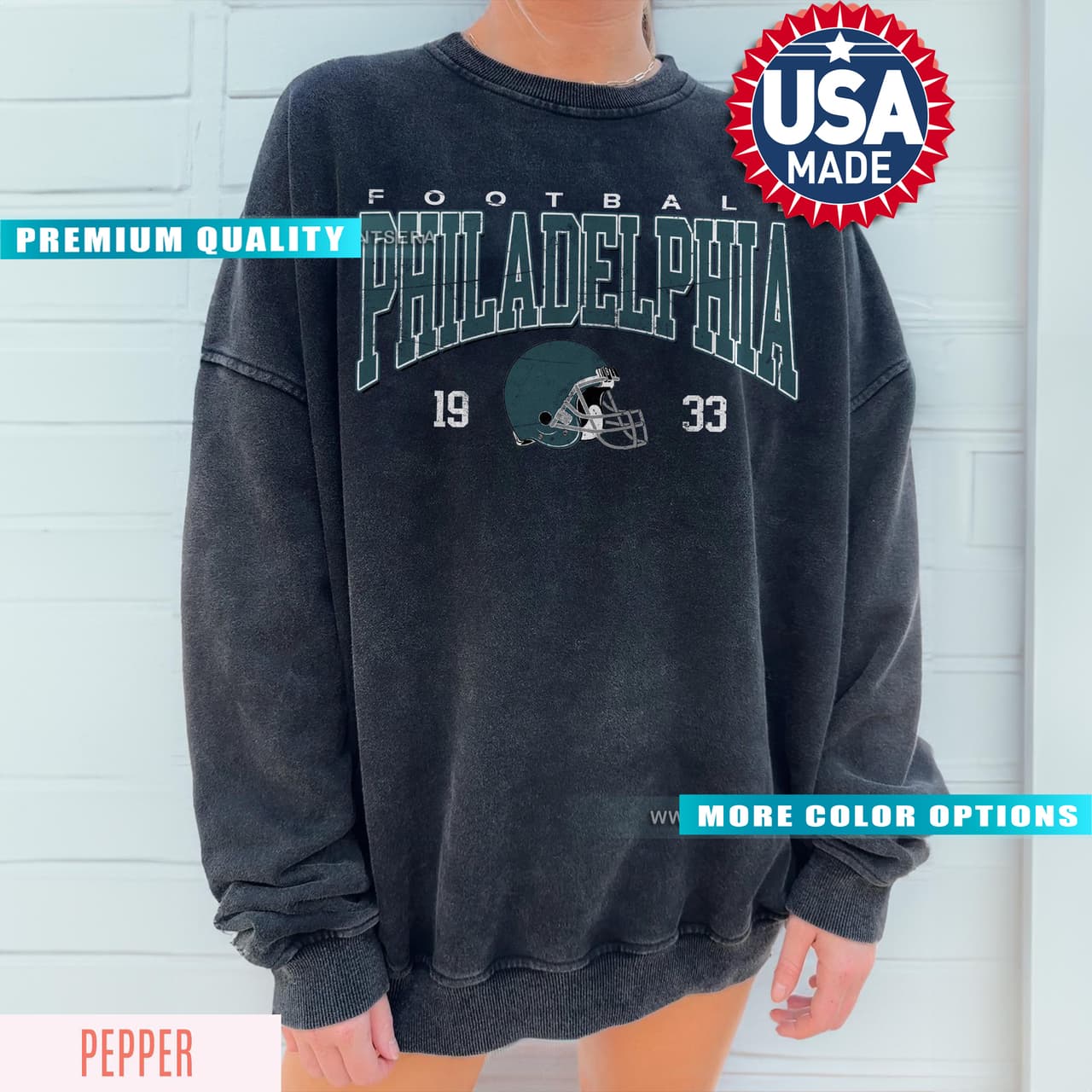 Philadelphia Football Vintage Style Sweatshirt, Philadelphia Football Tshirt, Football Tshirt, Philadelphia Retro Crewneck 3RX6Q – image 2, Philadelphia Eagles Tee, jalen hurts shirsey, philadelphia eagles merch, eagles sweatshirt, philadelphia eagles sweatshirt, eagles hooded sweatshirt, eagles shirt