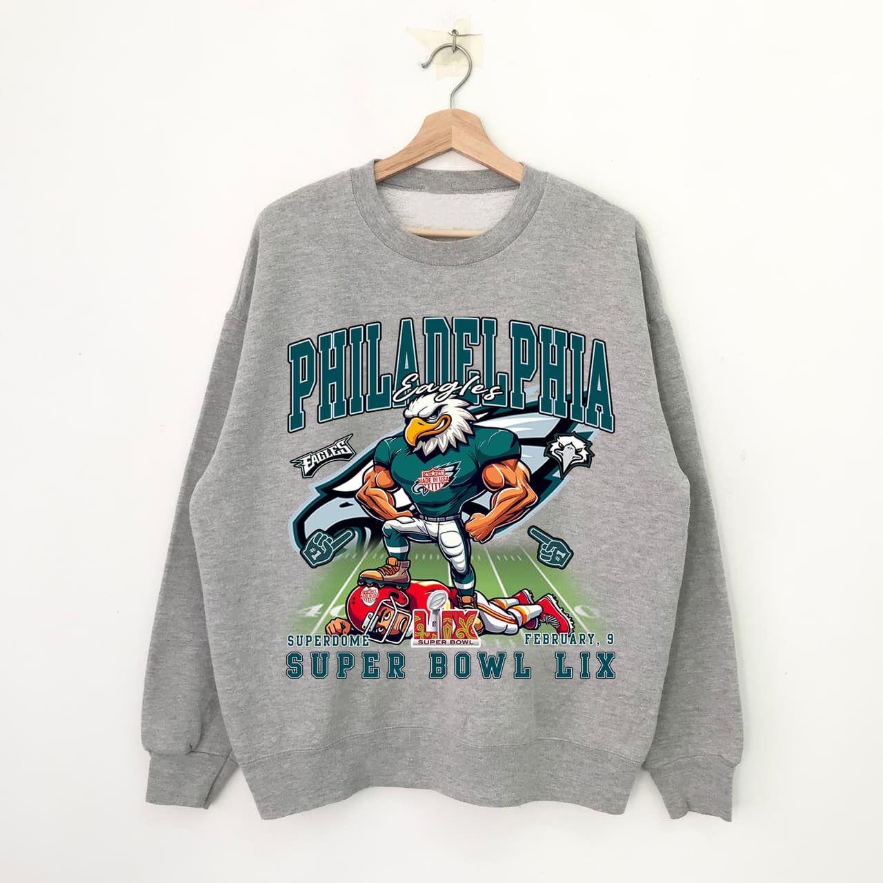 Philadelphia Super Bowl LIX 2025 Champs Vintage Hoodie, Sweatshirt, Tee – image 2, Philadelphia Eagles Tee, jalen hurts shirsey, philadelphia eagles merch, eagles sweatshirt, philadelphia eagles sweatshirt, eagles hooded sweatshirt, eagles shirt