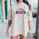 Pink Busch Light Beer para Mujer 80s Casual Crewneck Camiseta Hoodie 2 small thumbnail