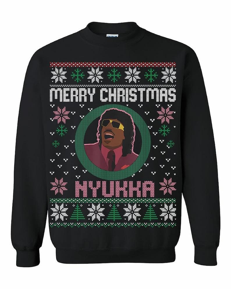Pinky From Friday Feliz Navidad Nyukka Suéter Feo, Camiseta, Sudadera con Capucha – image 1, Nyukka Ugly Tee, Nyukka Ugly Merch, Nyukka Ugly Shirt, Nyukka Ugly Sweatshirt, Nyukka Ugly Hoodie, Nyukka Ugly Clothes