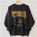 Pittsburgh Retro 90s Vintage Style Football Unisex Shirt, Hoodie, Sweatshirt - Ideal Gift for Fans 1 small thumbnail