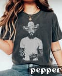 Post Malone Camisa Vaquera - Camiseta Gráfica Western, Hoodie, Sudadera 2 small thumbnail