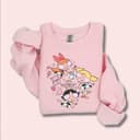 Powerpuff Girls Nostalgia Cosy Sweatshirt, Powerpuff Girls Nostalgia Relaxed T-Shirt, Power Puff Hoodie 1 small thumbnail